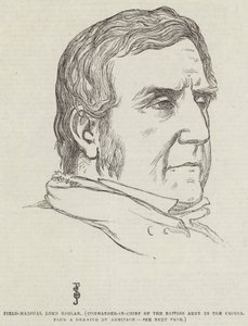 クリミアのイギリス陸軍司令官、ラグラン元帥 作： Frederick John Skill